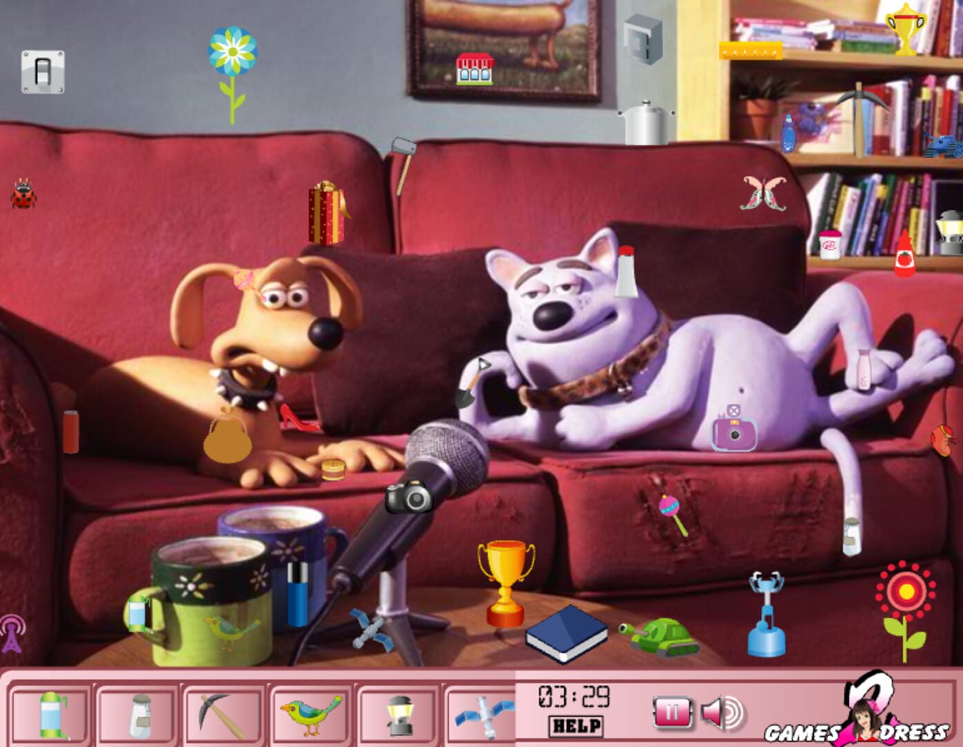 Hidden Objects: Wallace & Gromit