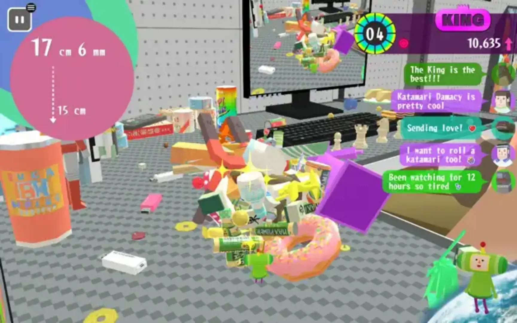 Captura de pantalla - Katamari Damacy Rolling Live