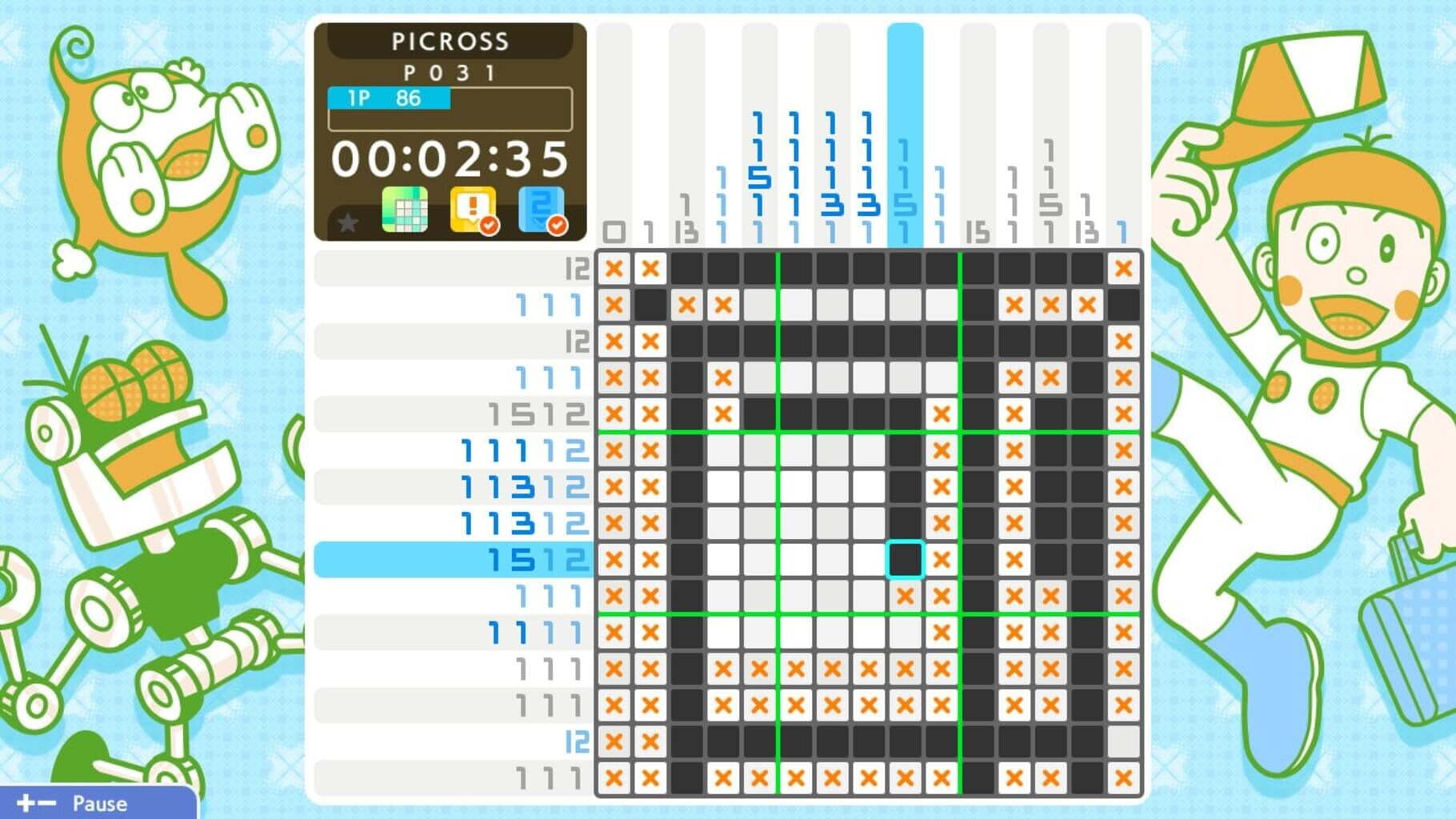 Picross S Doraemon & F Characters Edition screenshot