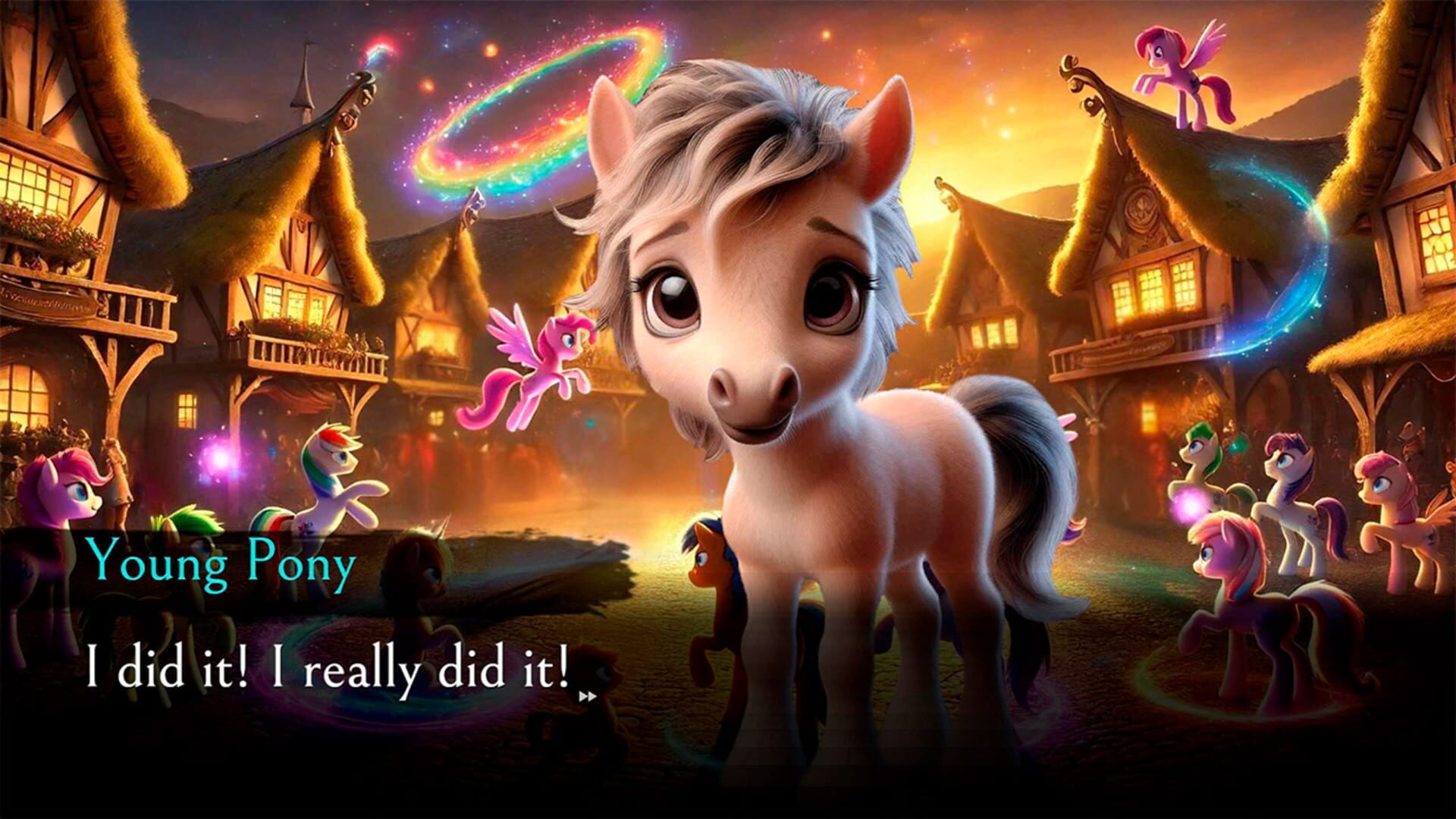Aurora Light Pony: Ponies and Horses in the Valley of Stars