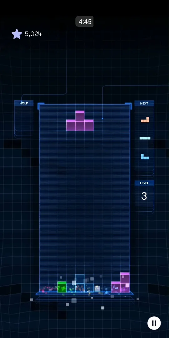 Captura de pantalla - Tetris
