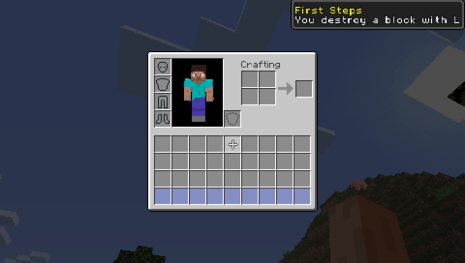 Minecraft PSP screenshot