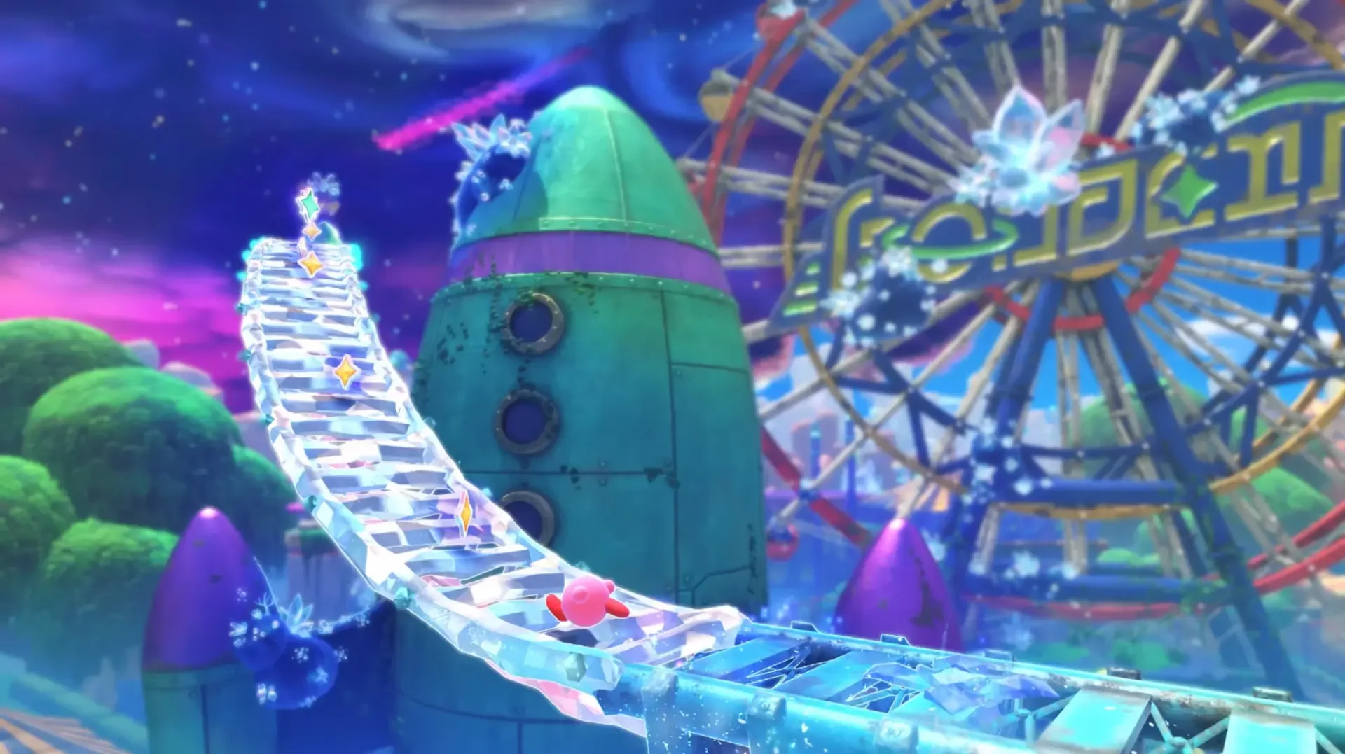 Captura de pantalla - Kirby and the Forgotten Land: Nintendo Switch 2 Edition + Star-Crossed World