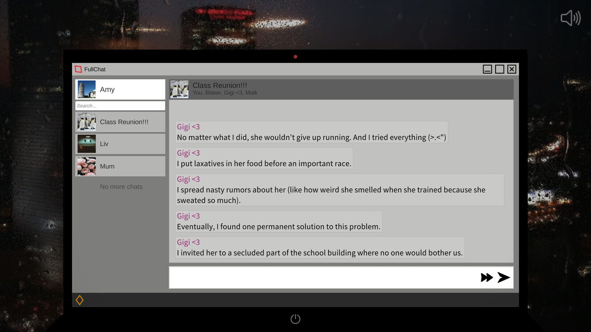 Class Reunion Chat Room