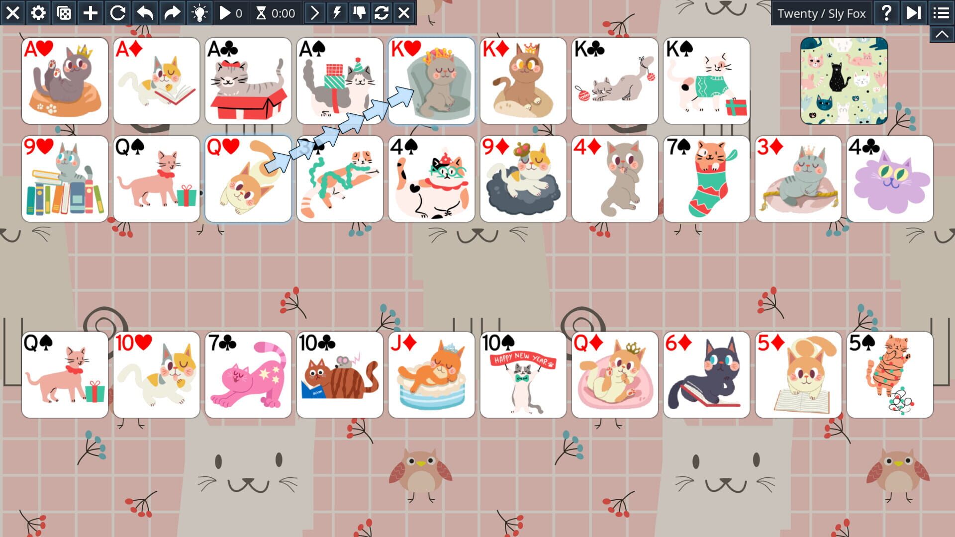 Free Solitaire: Cats