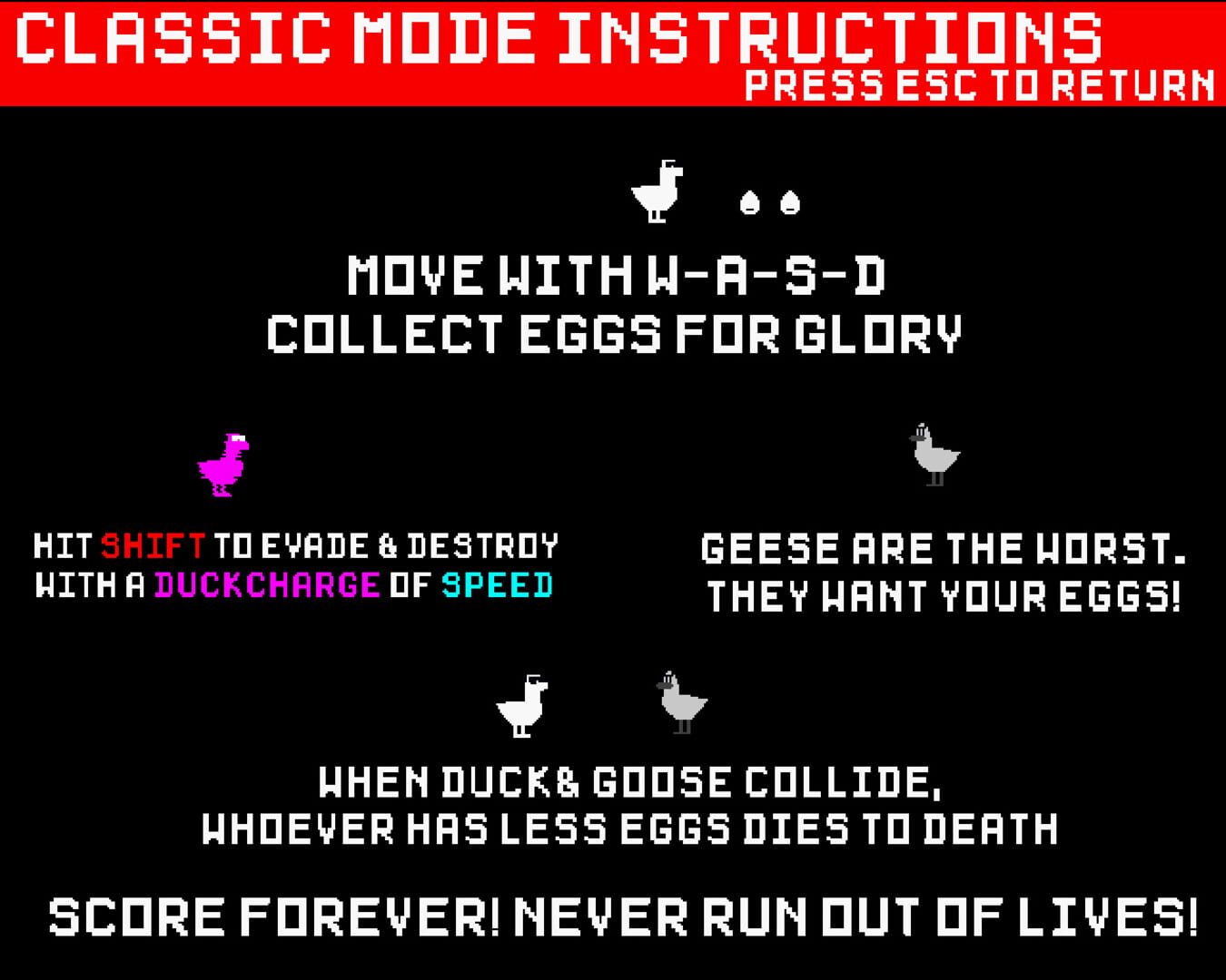 Quack Attack 1985: Turbo DX Edition - Screenshot