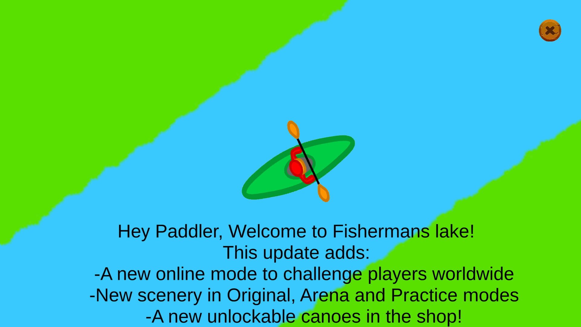 Skimming Canoe - Screenshot