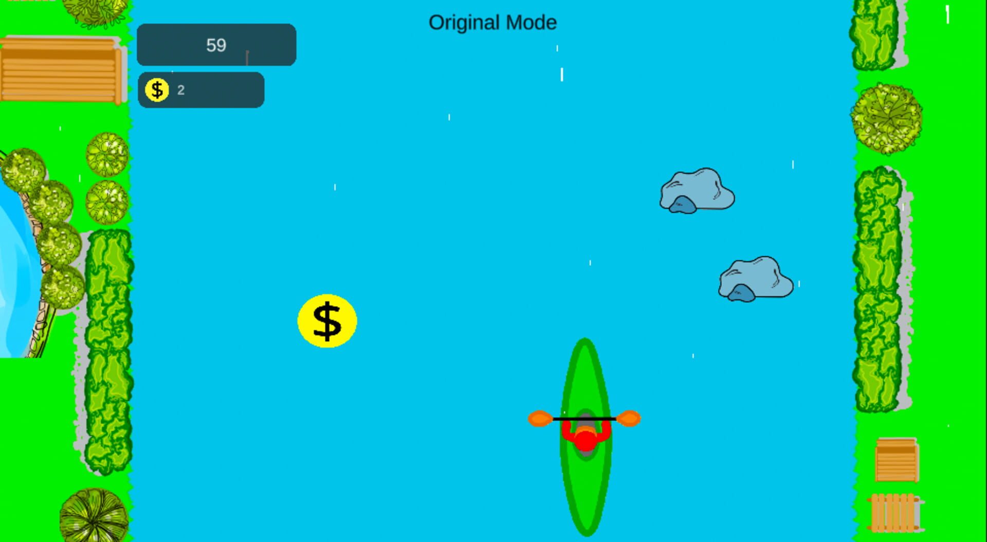 Skimming Canoe - Screenshot