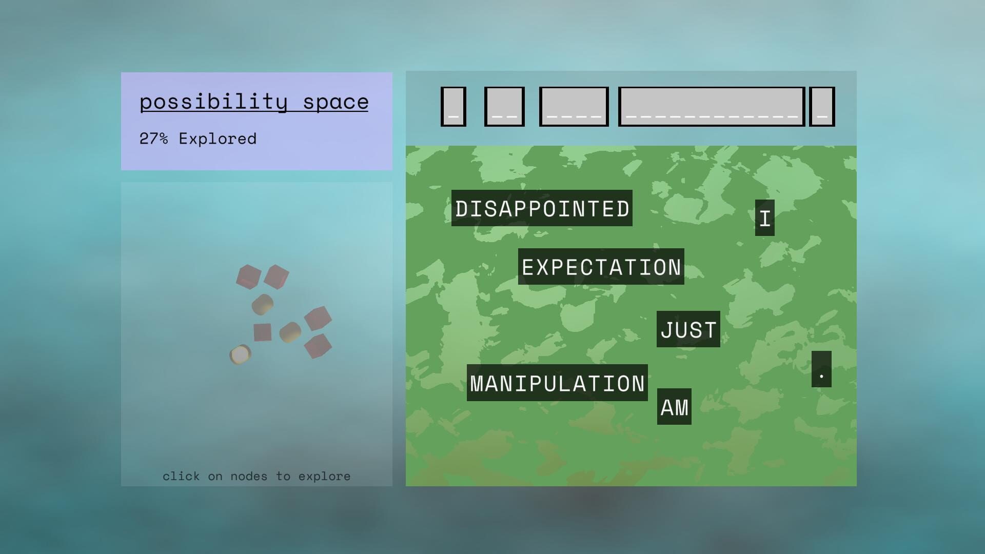 Possibility Space - Screenshot