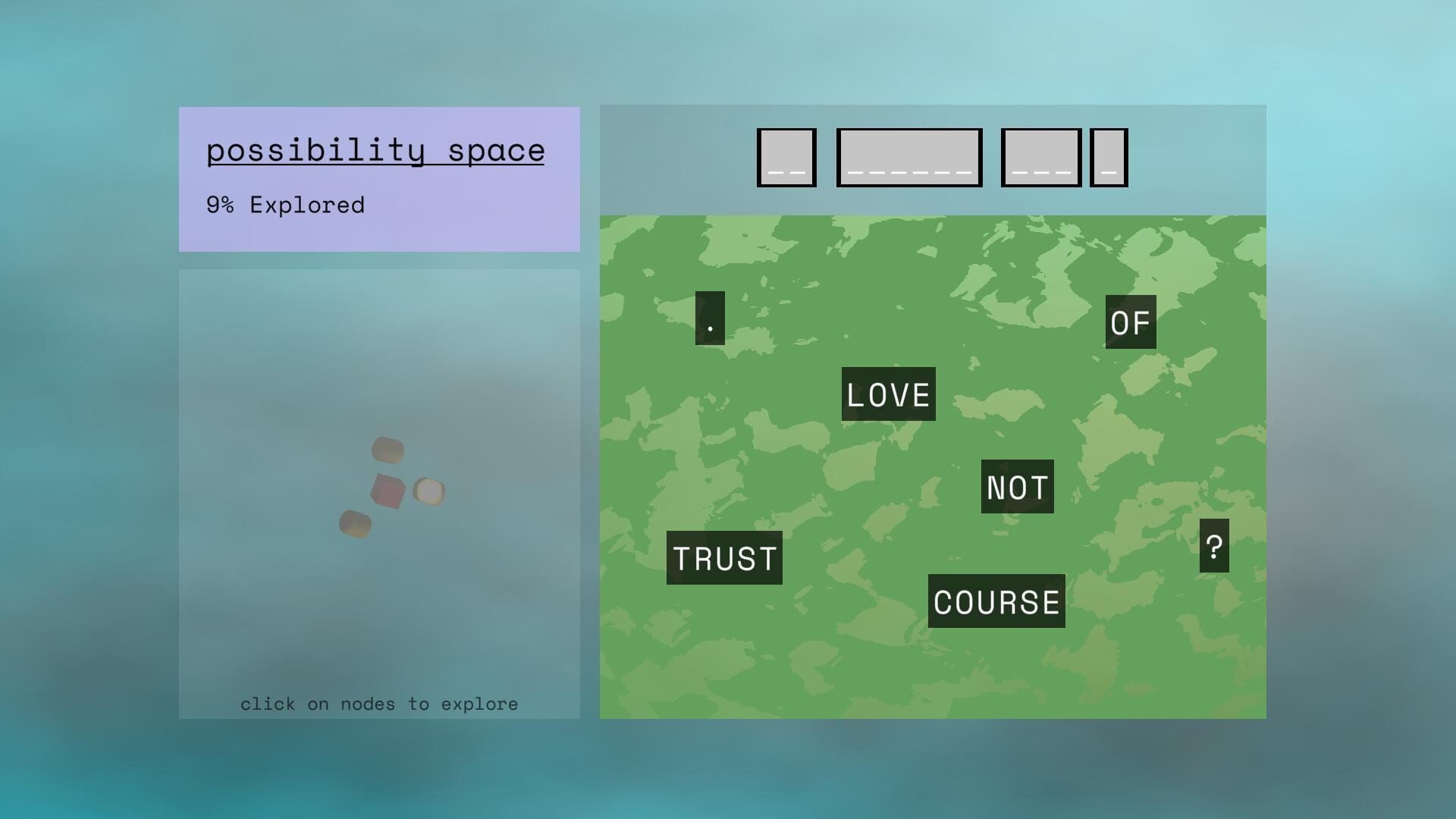 Possibility Space - Screenshot