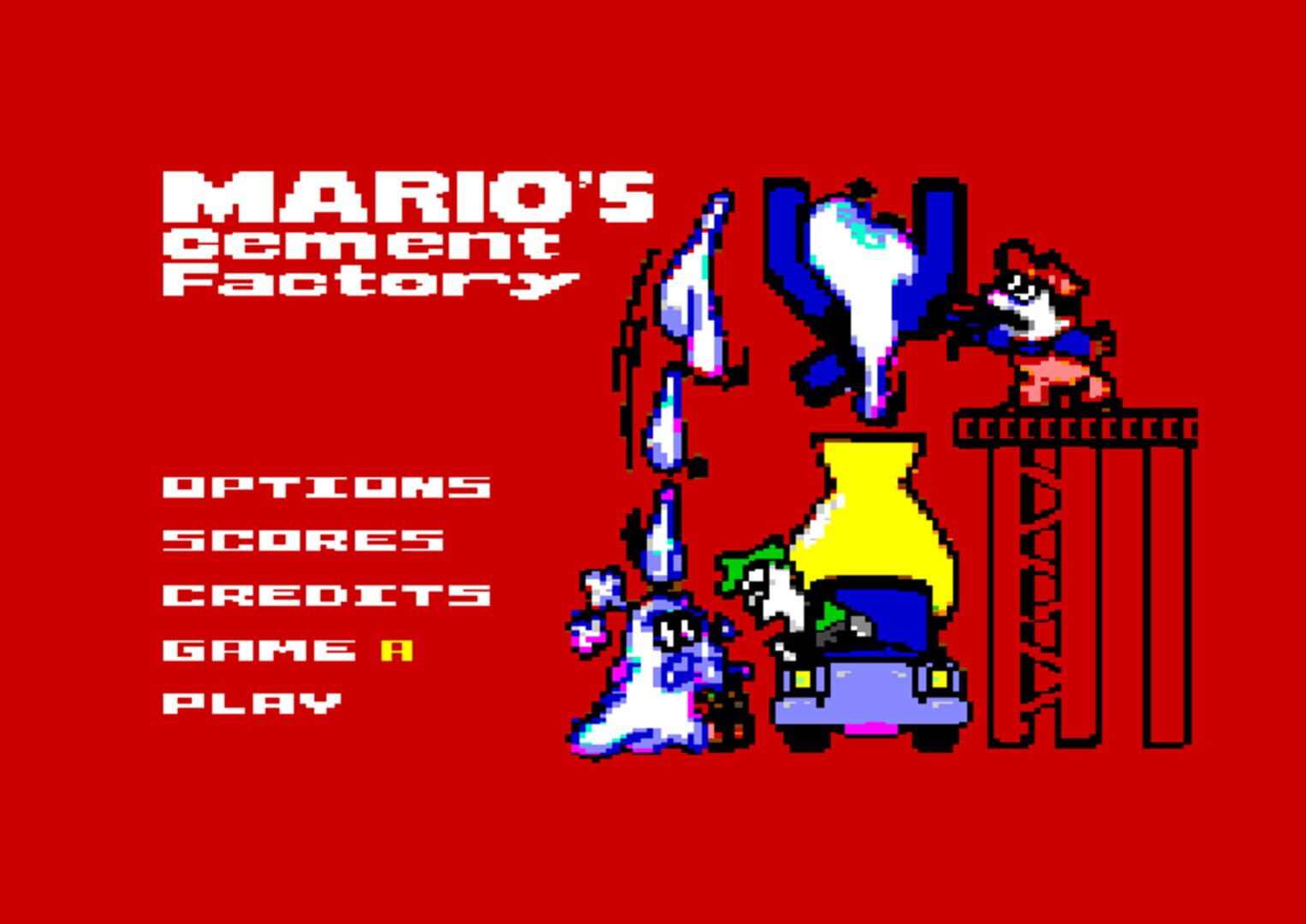 Mario's Cement Factory C64