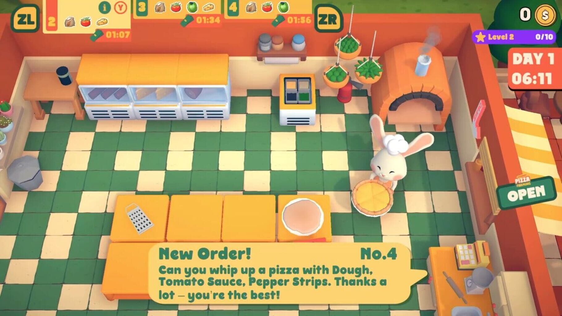 Cat & Rabbit Pizza Farming screenshot