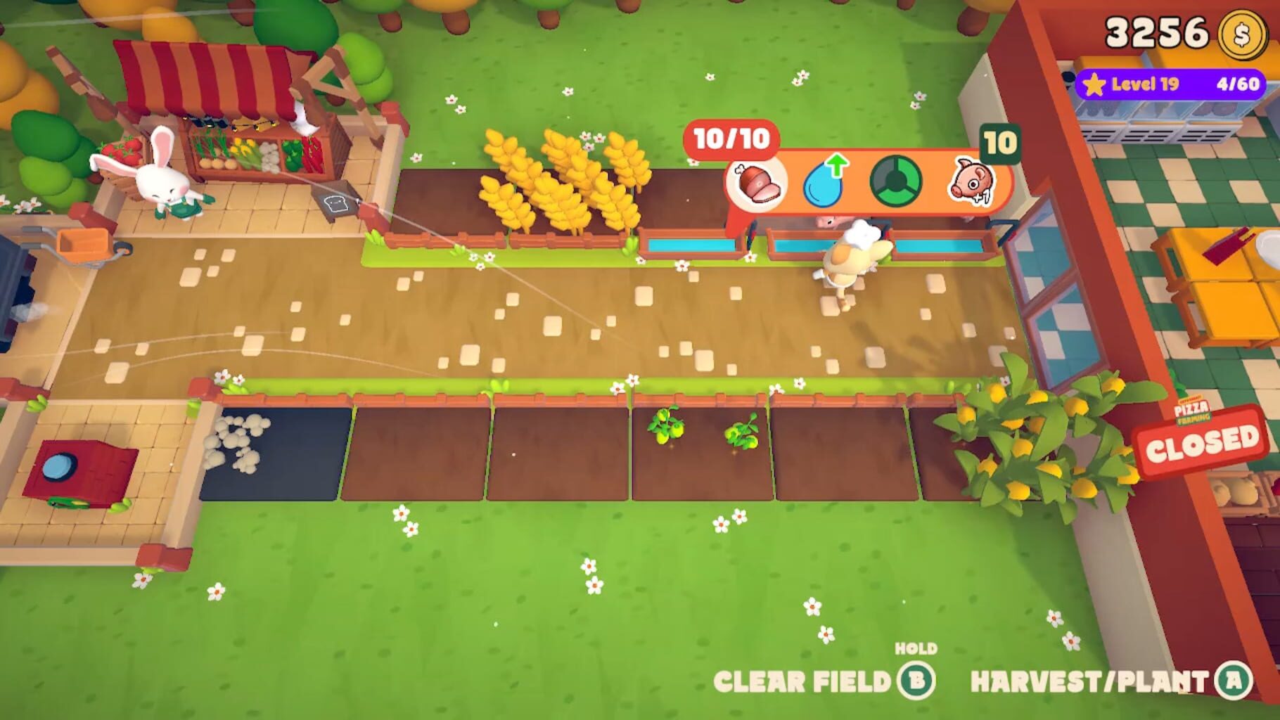 Cat & Rabbit Pizza Farming screenshot