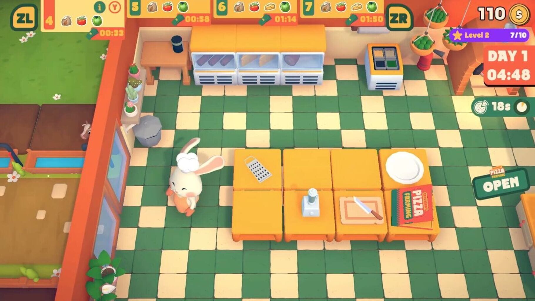 Cat & Rabbit Pizza Farming screenshot