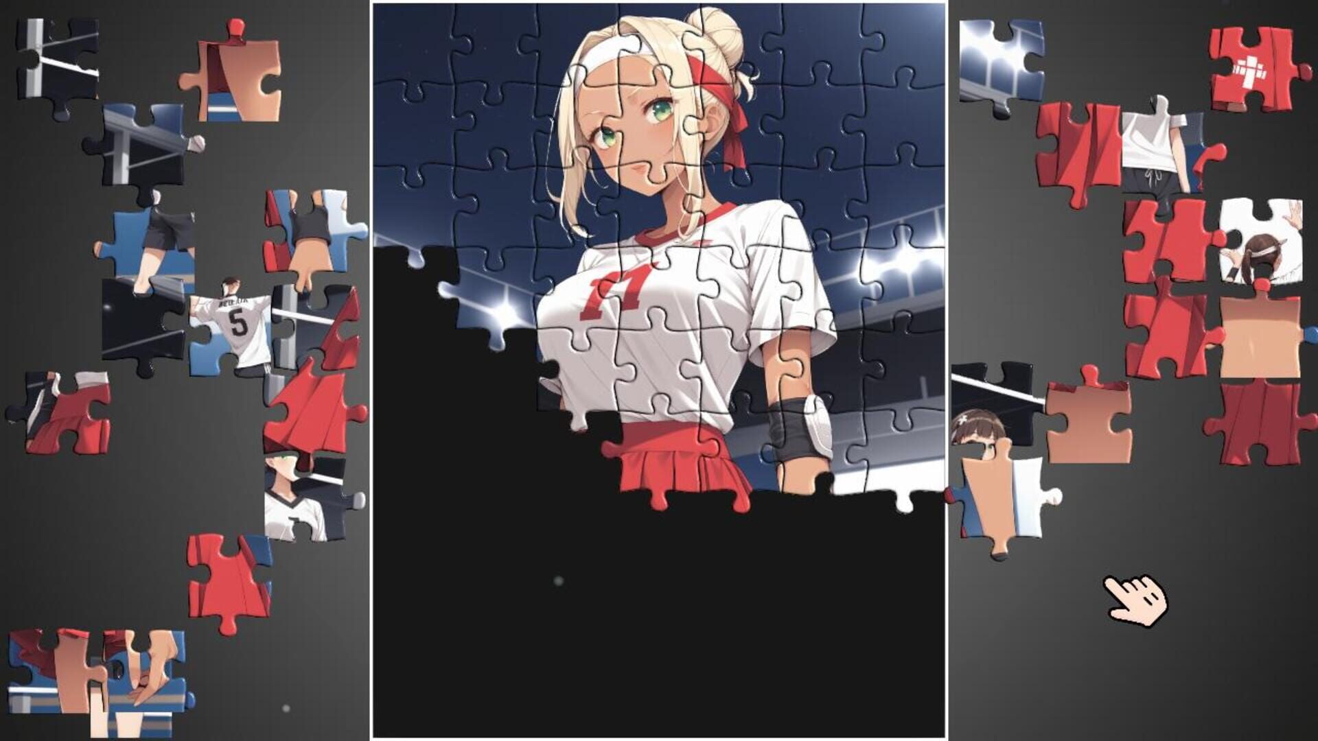 Hentai Puzzle: Volleyball Girls - Screenshot