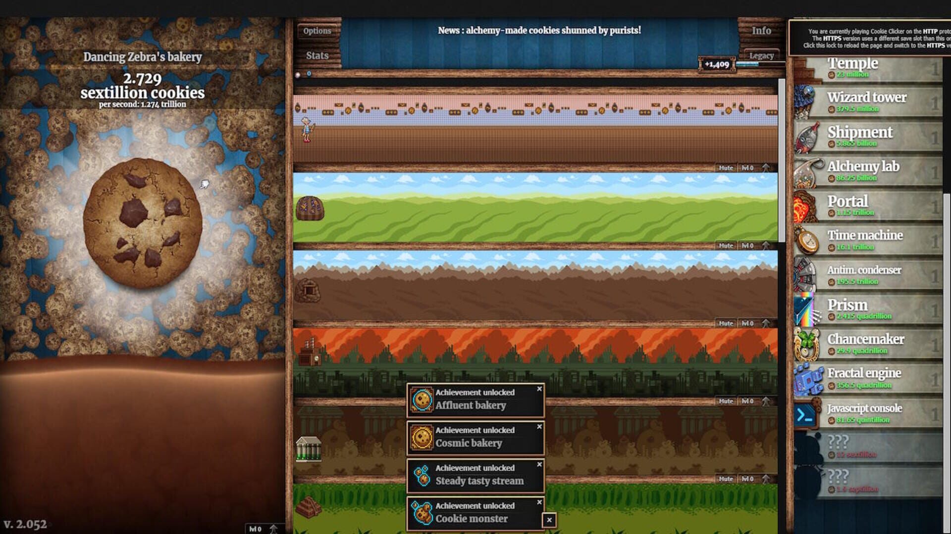Cookie Clicker screenshot