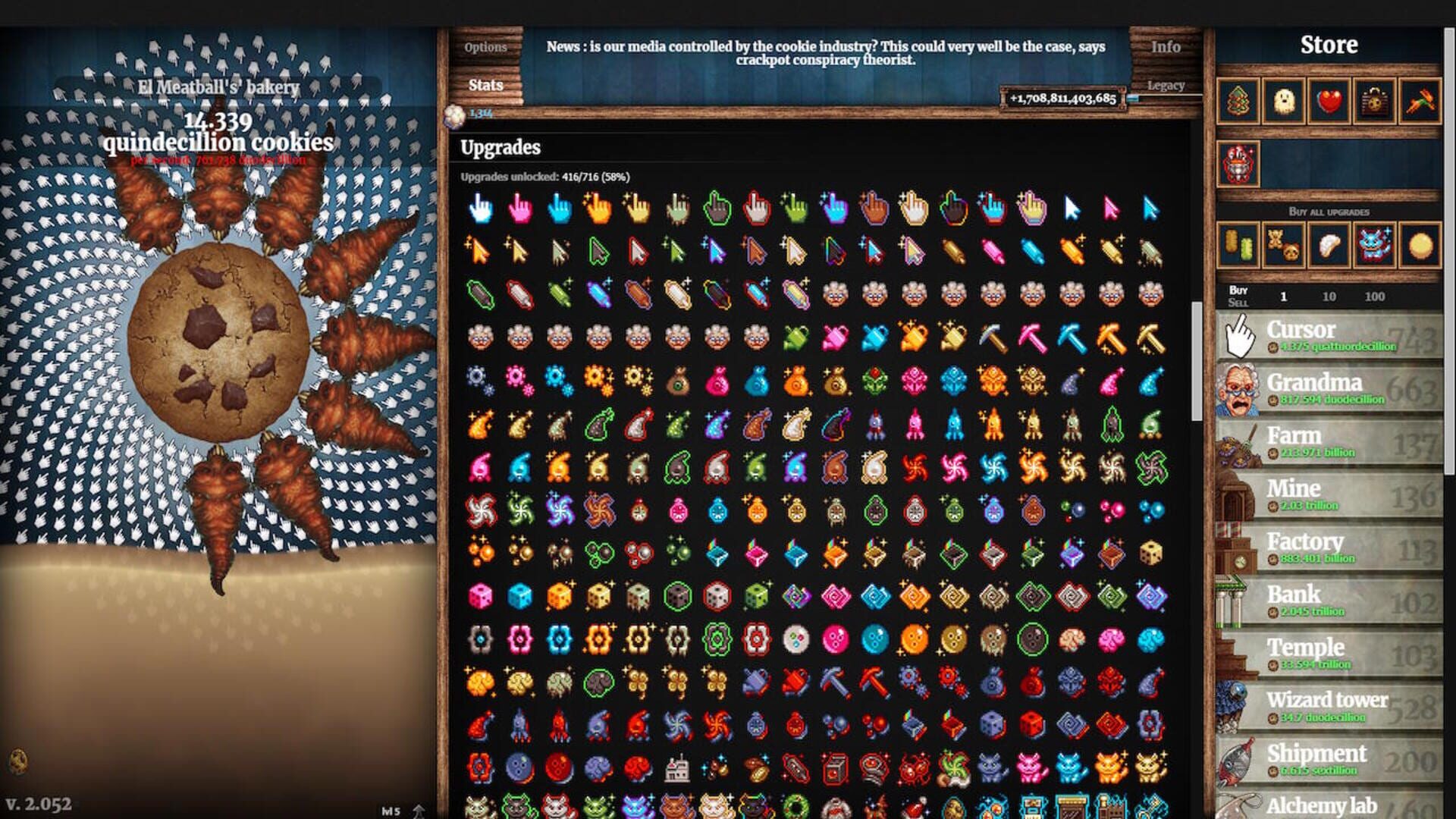 Cookie Clicker screenshot