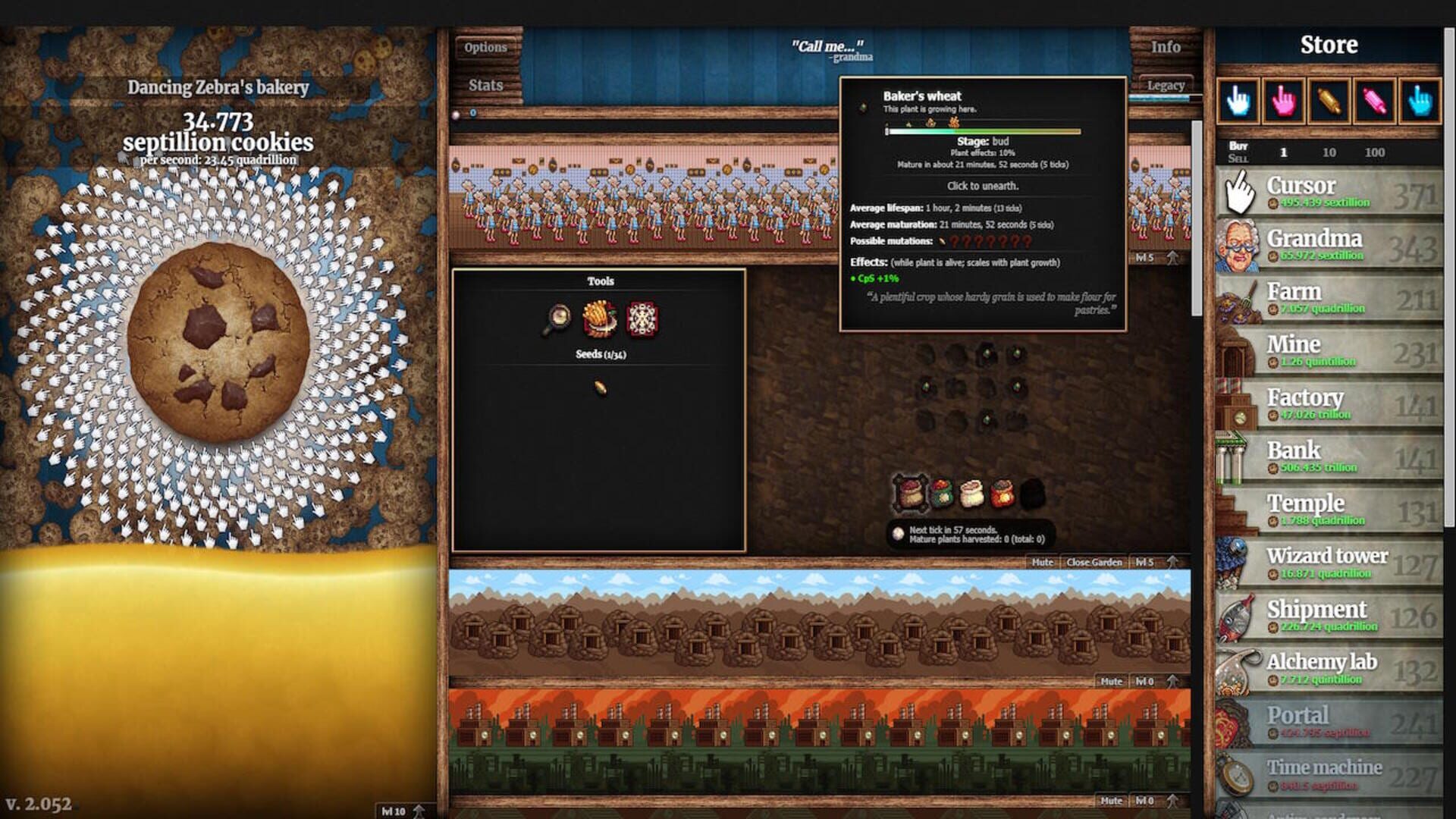 Cookie Clicker screenshot