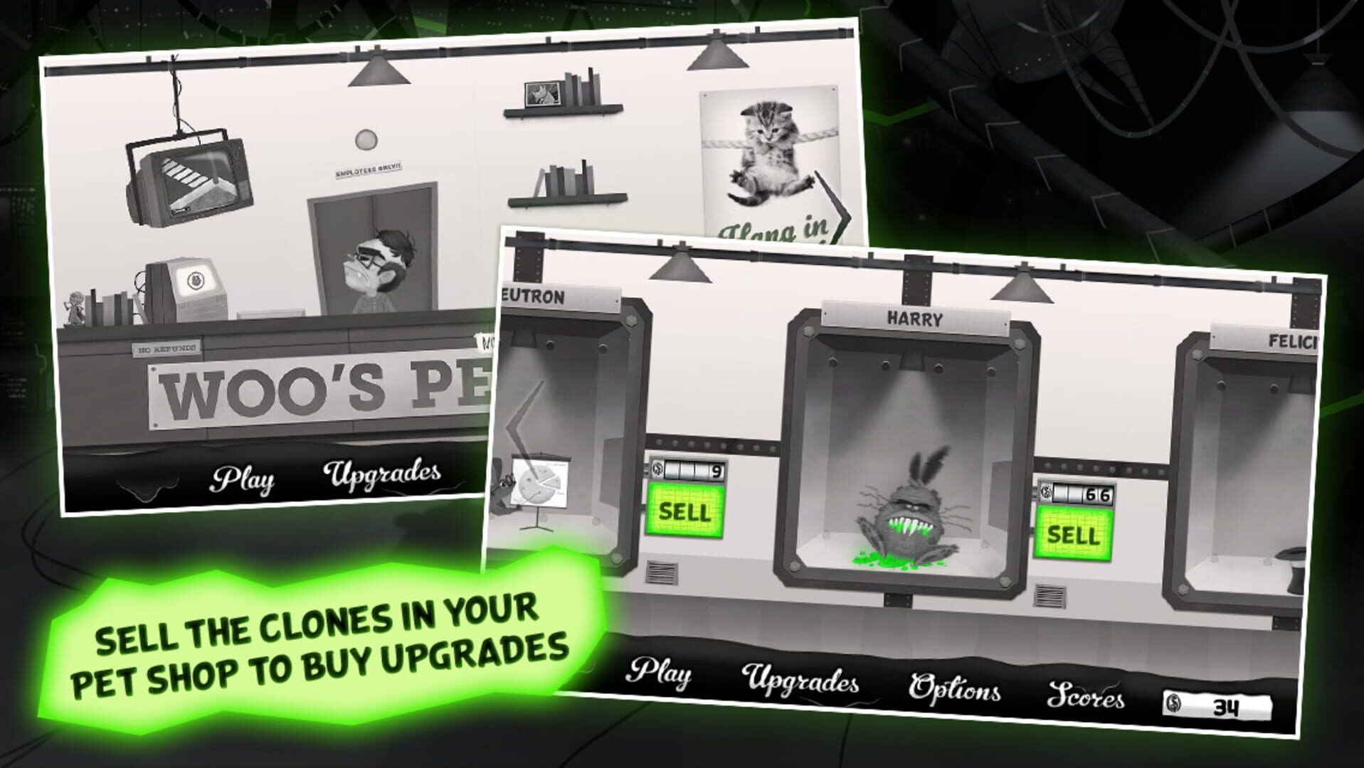 Dr. Woo's Twisted Clone Shop - Screenshot