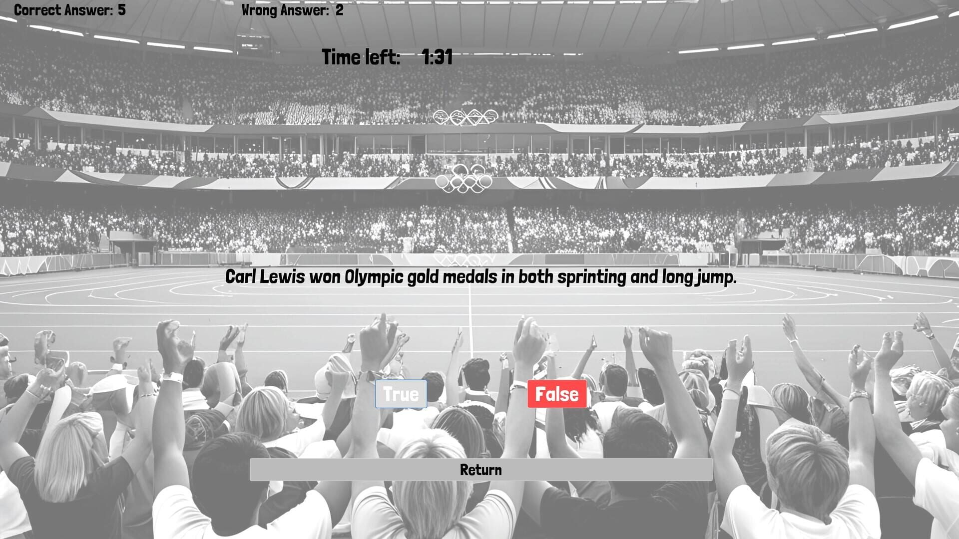 Olympic Games Quiz - Screenshot
