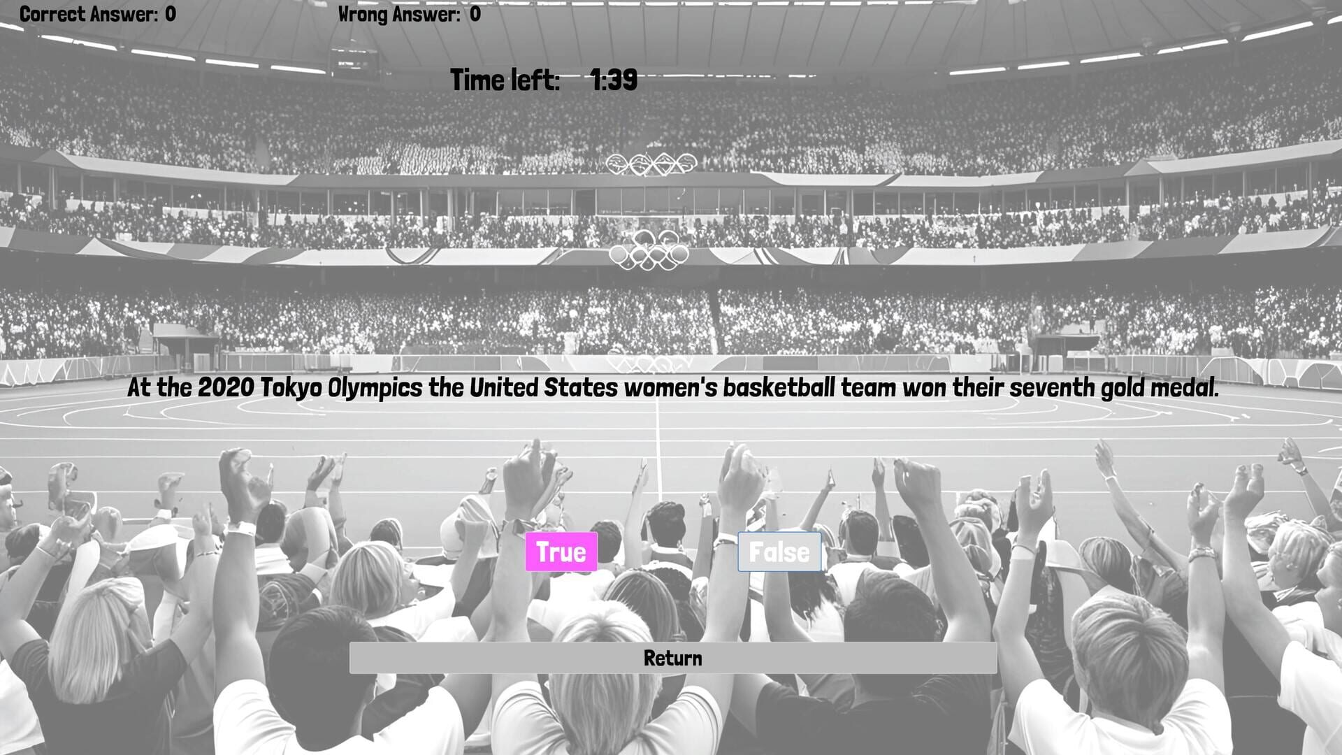 Olympic Games Quiz - Screenshot