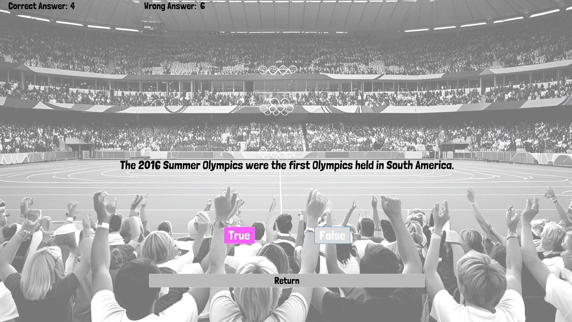 Olympic Games Quiz - Screenshot
