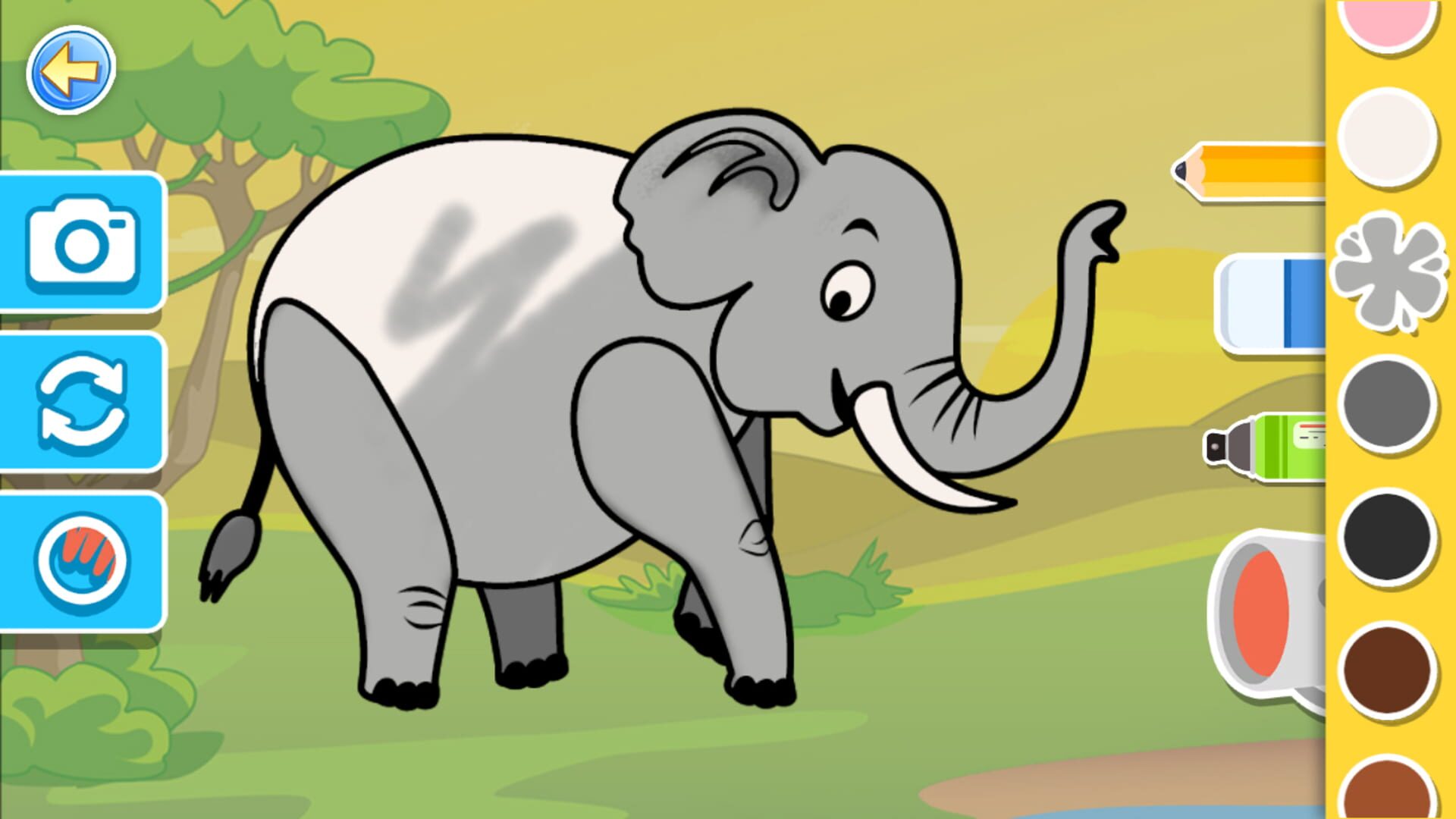 Puzzles & Colors: Games for Kids - Savanna Animals - Screenshot