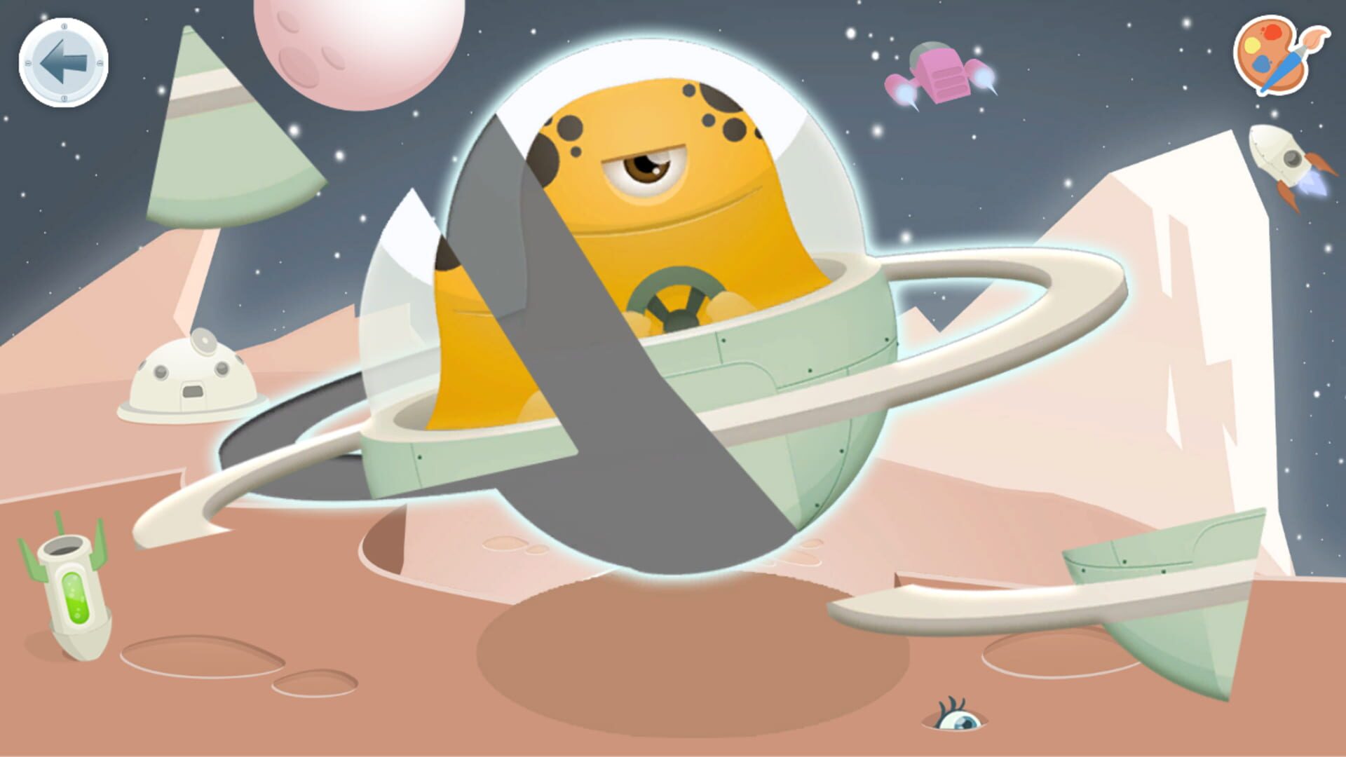 Puzzles & Colors: Games for Kids - Space - Screenshot