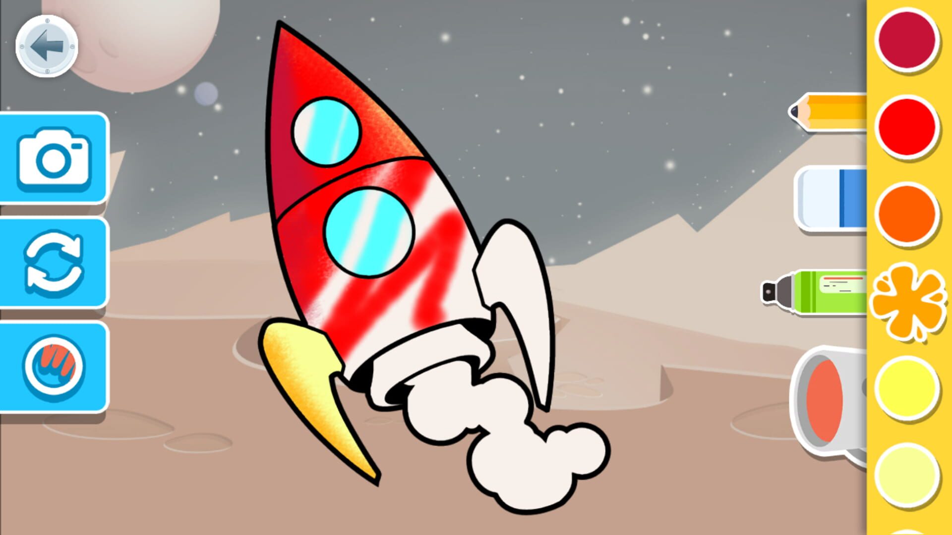 Puzzles & Colors: Games for Kids - Space - Screenshot