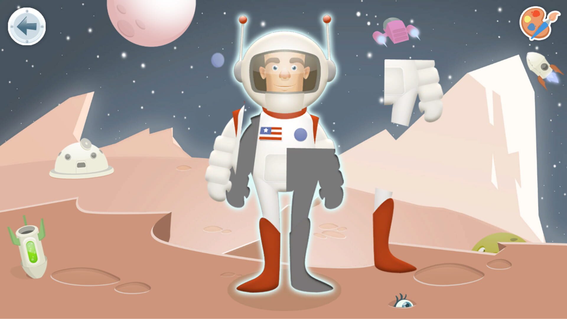 Puzzles & Colors: Games for Kids - Space - Screenshot