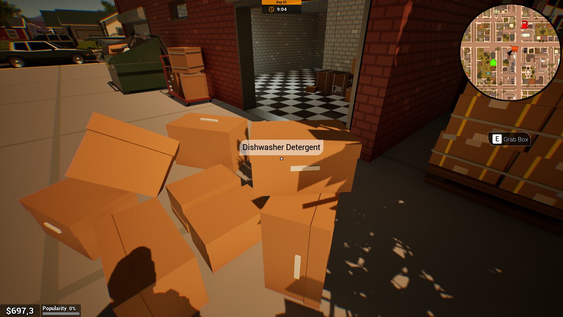 Courier Simulator - Screenshot