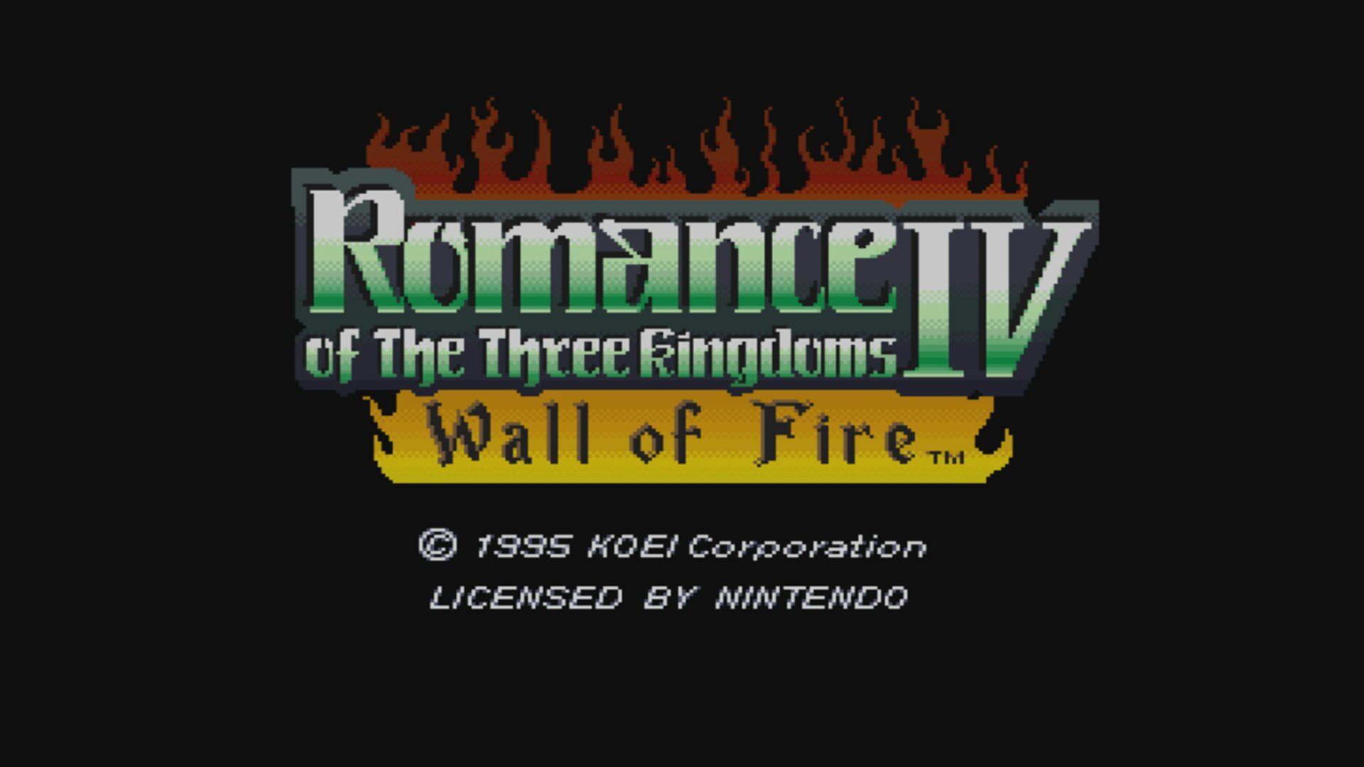 Romance of the Three Kingdoms IV: Wall of Fire