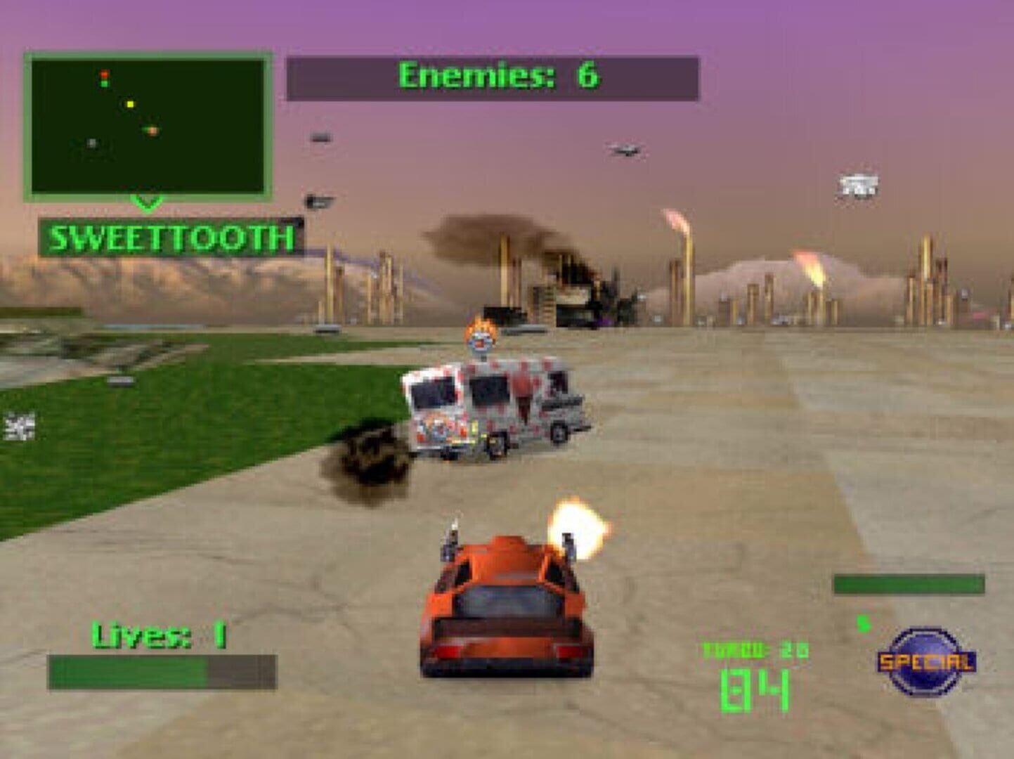 Twisted Metal 2 background