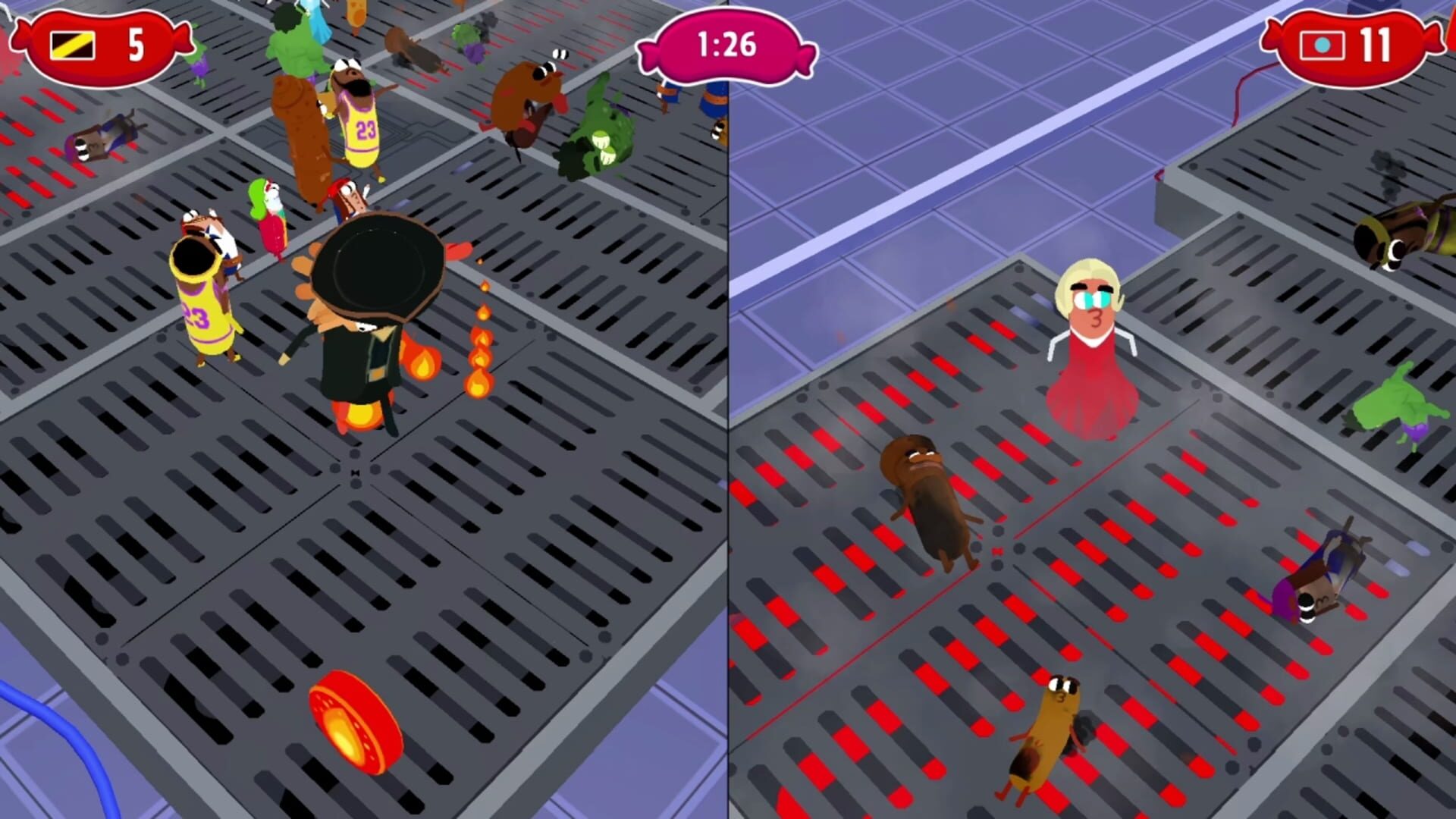 Sausage Wars: Fire Edition screenshot