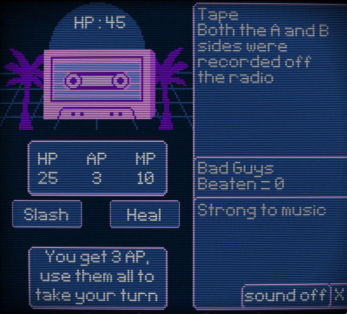 Vaporwave Battler screenshot