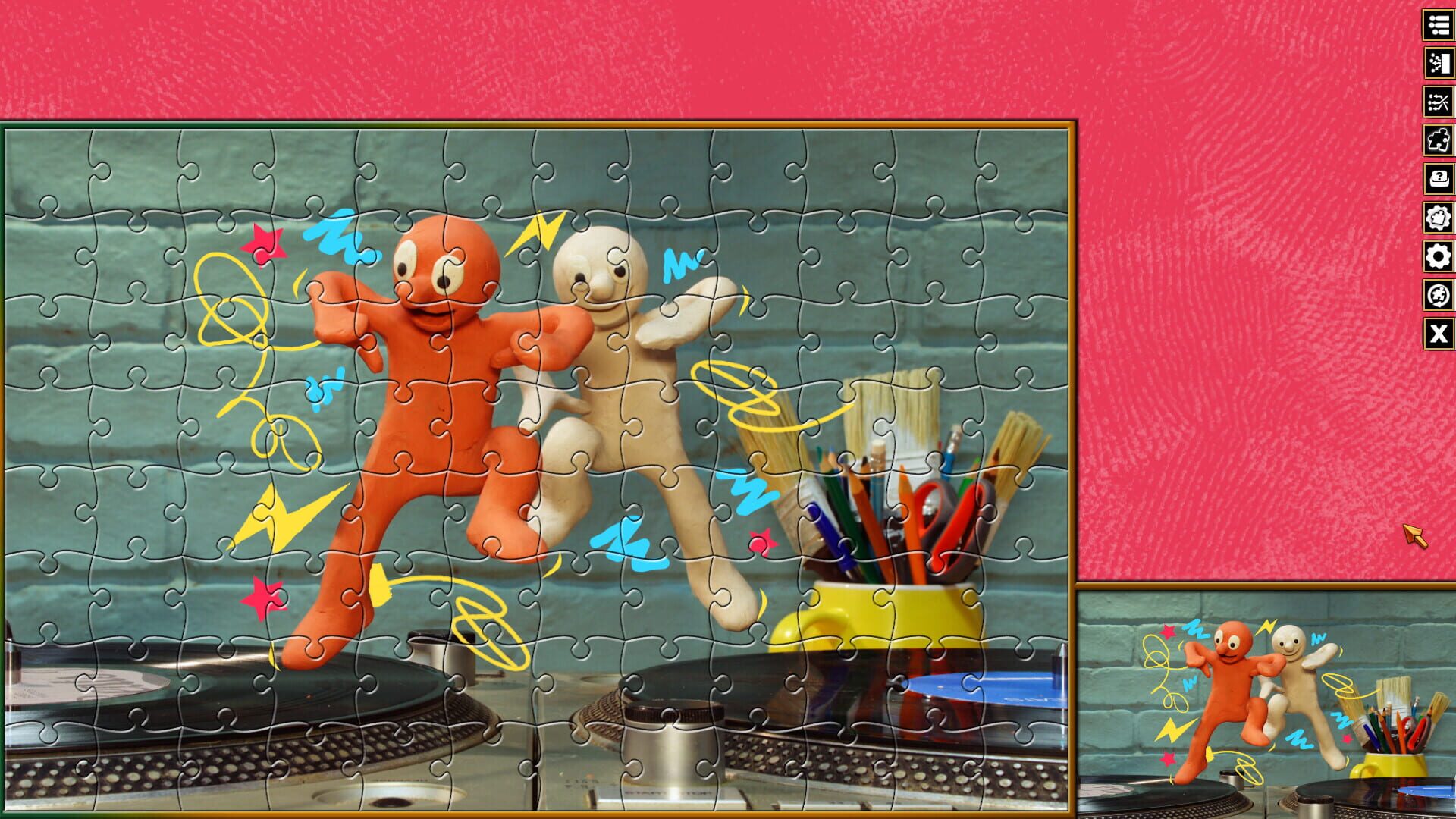 Pixel Puzzles Aardman Jigsaws: Morph - Screenshot