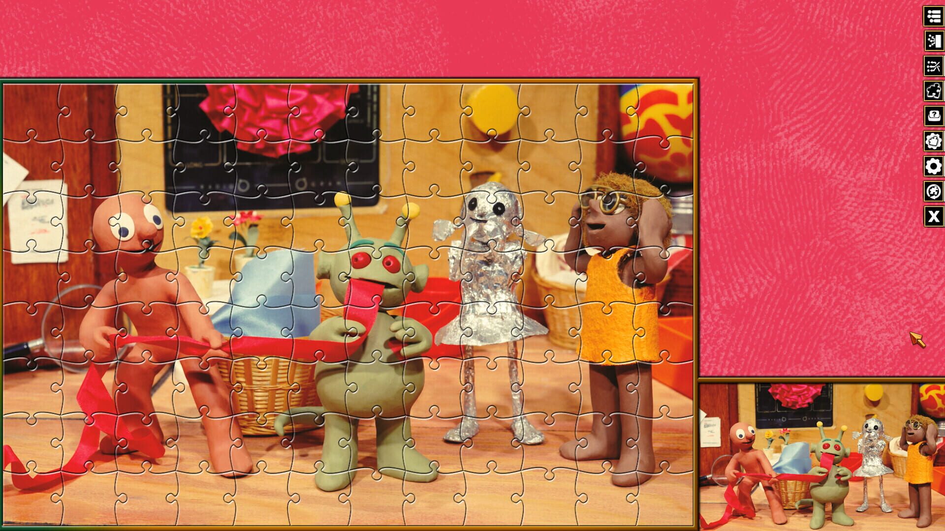 Pixel Puzzles Aardman Jigsaws: Morph - Screenshot