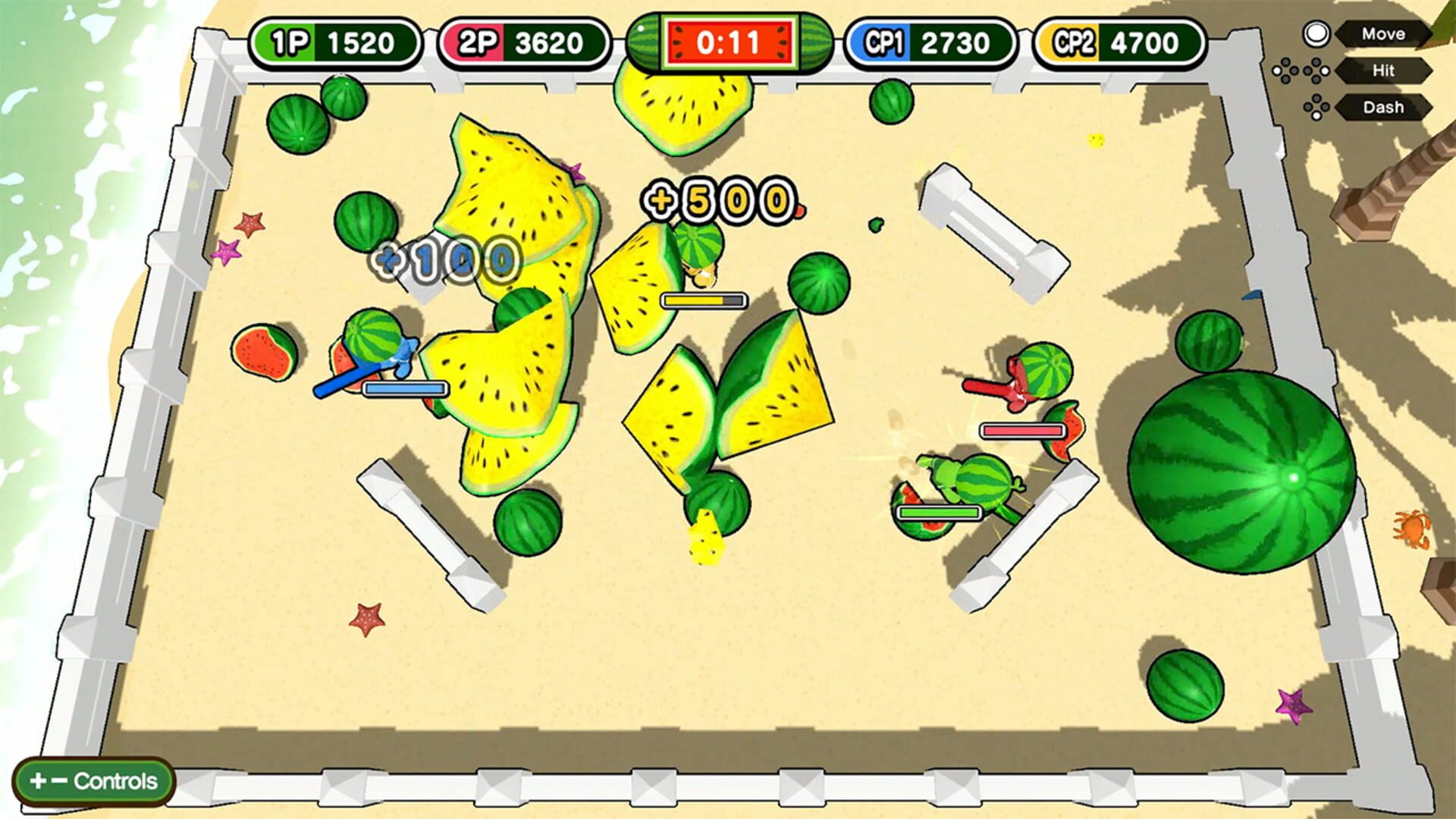 Hit! Spin! Watermelon Party screenshot