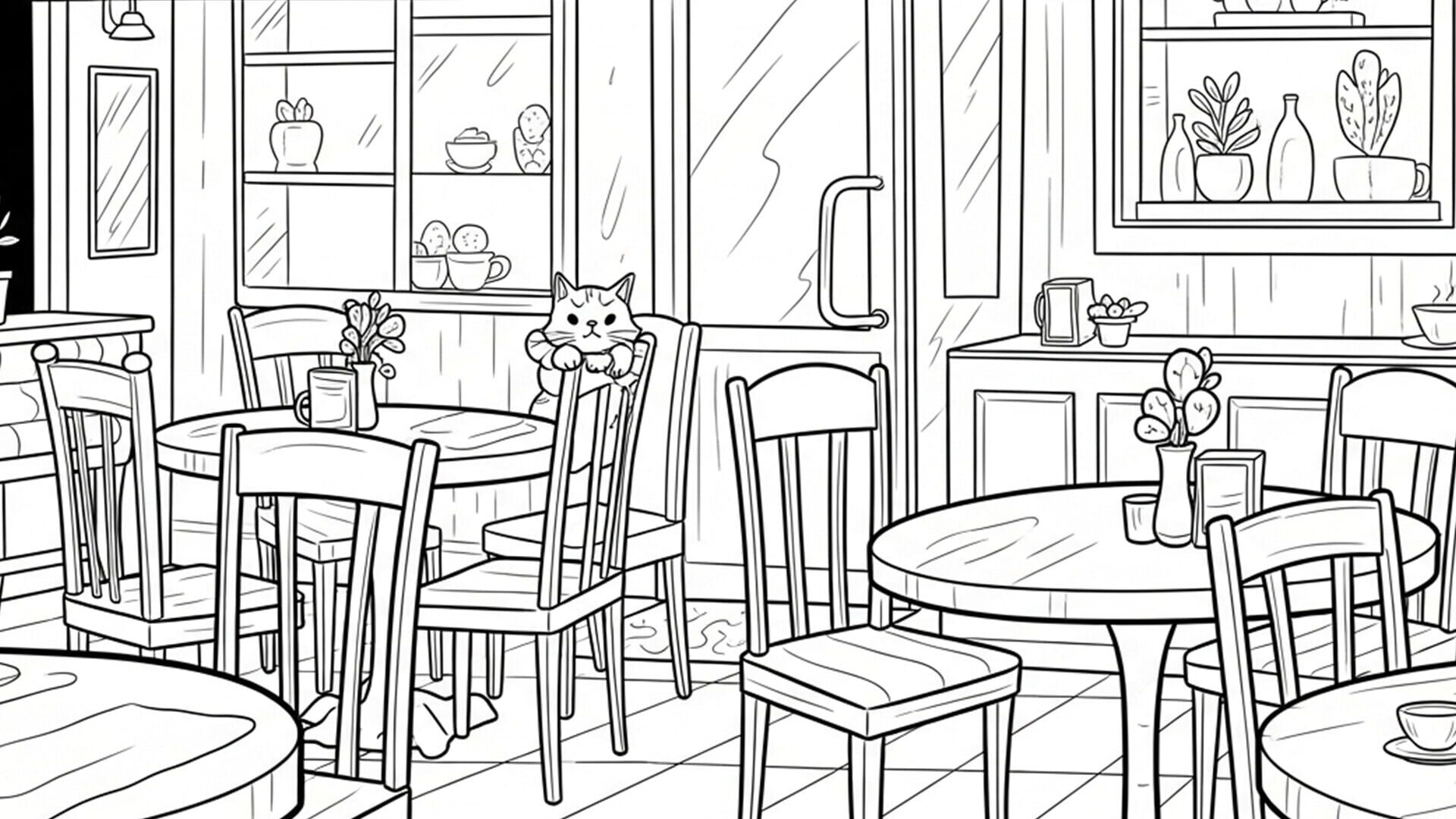100 Cats Lost in the Stone Age Find & Color