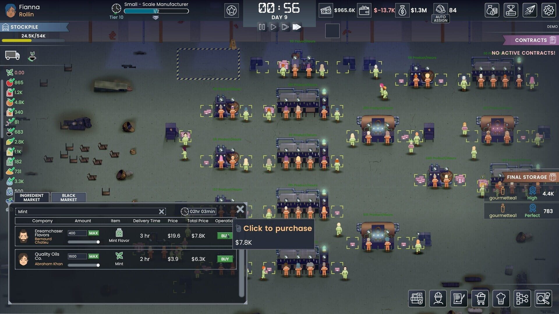 Fizz Flow: Factory Management - Screenshot