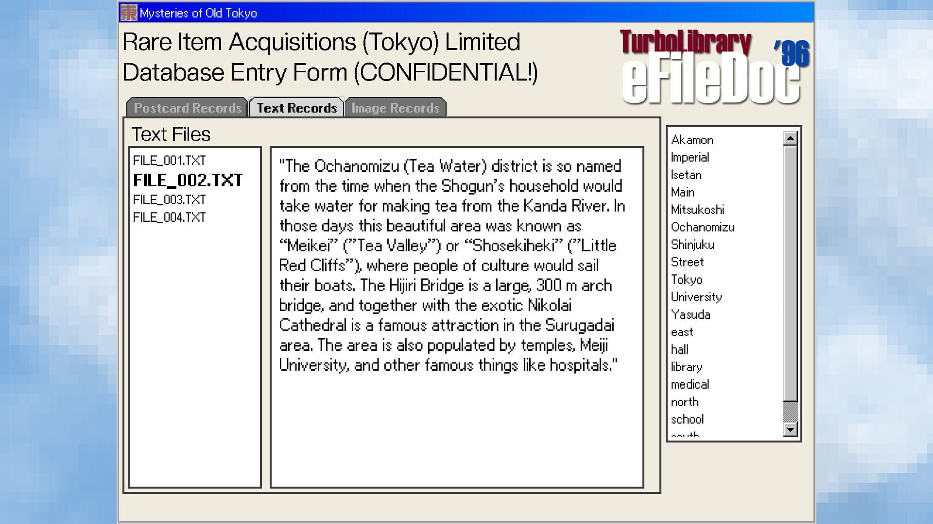 Mysteries of Old Tokyo