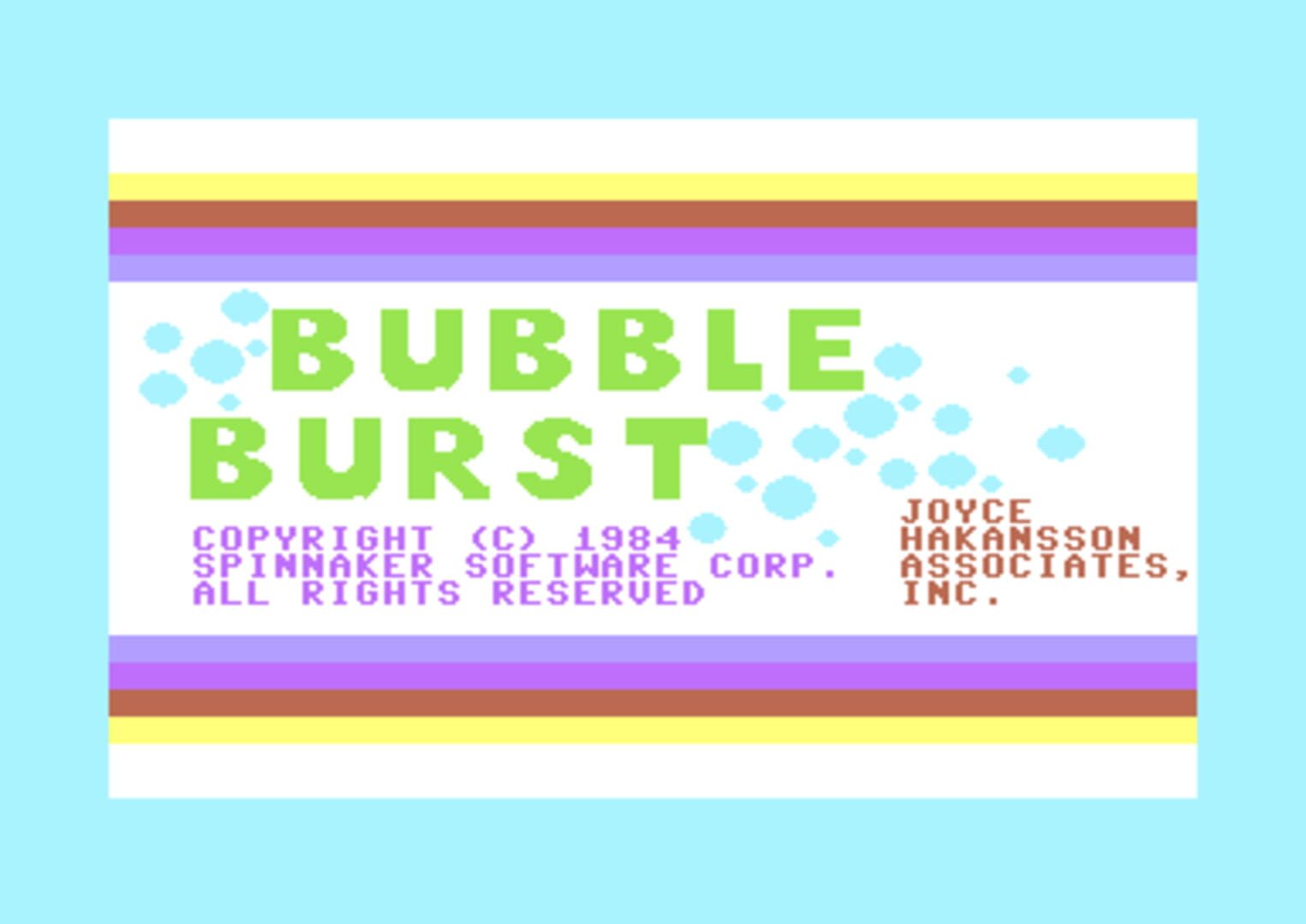 Bubble Burst