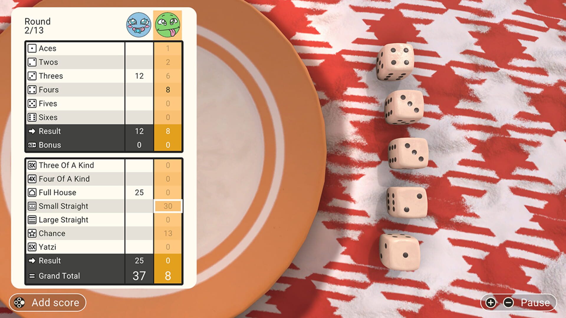 Yatzi 2 screenshot