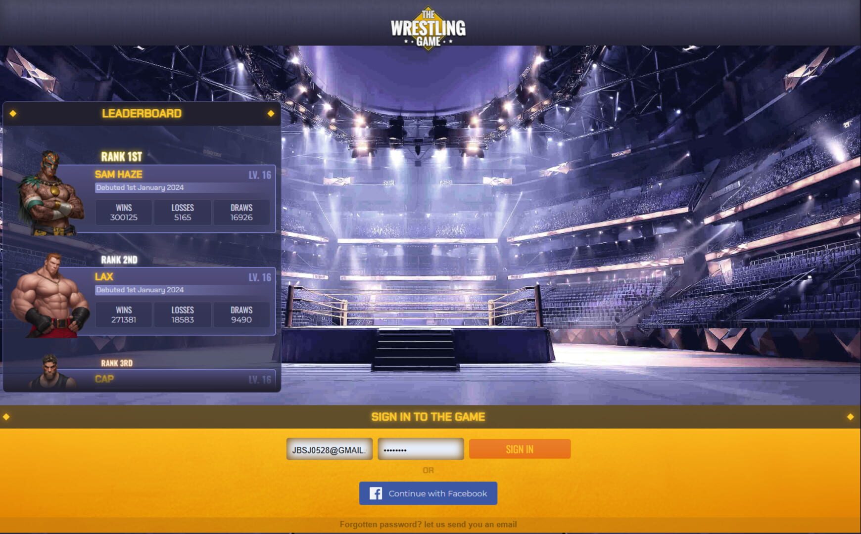The Wrestling Game - Screenshot