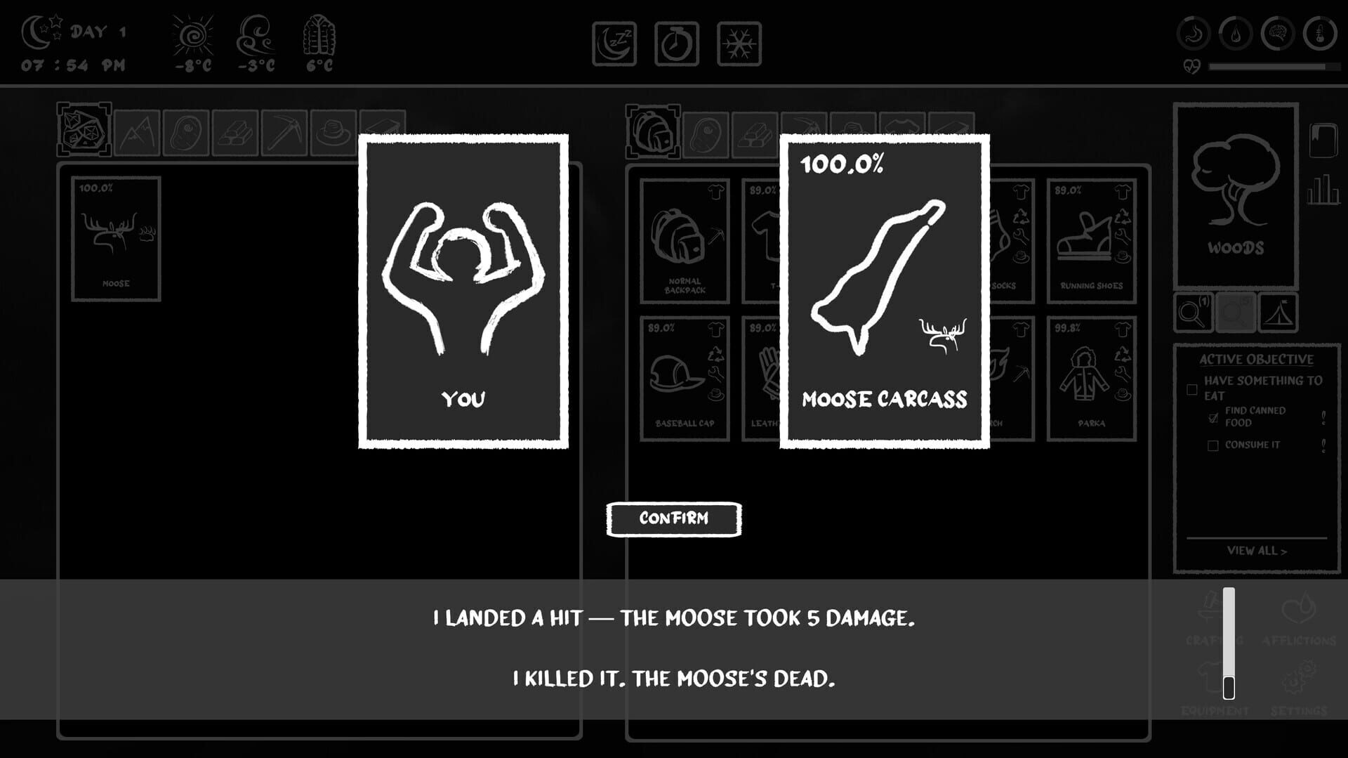 Don't Freeze: A Winter Card Survival