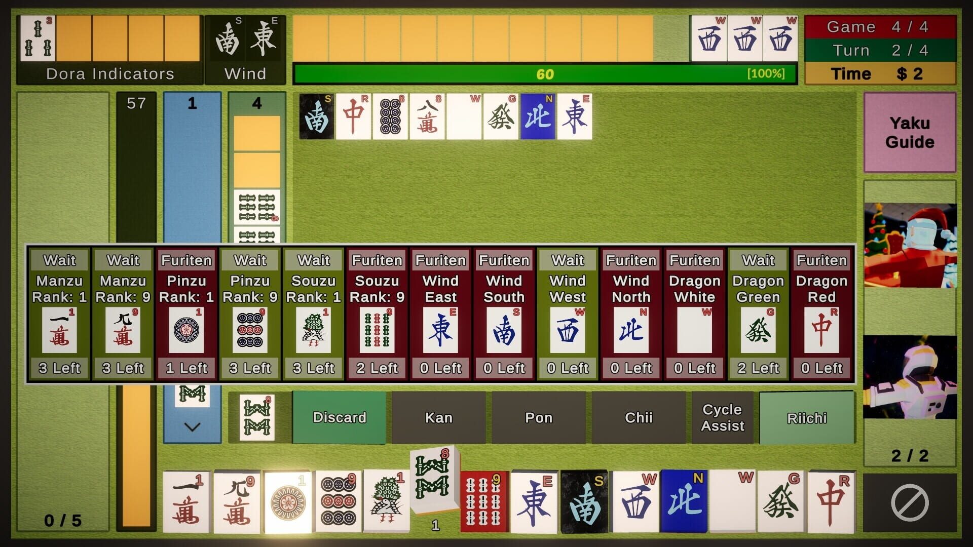 Showdown! Mahjong Tutorial Included