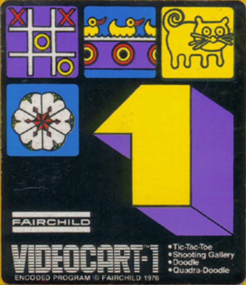 Videocart-1: Tic-Tac-Toe & Shooting Gallery & Doodle & Quadra-Doodle (1976)