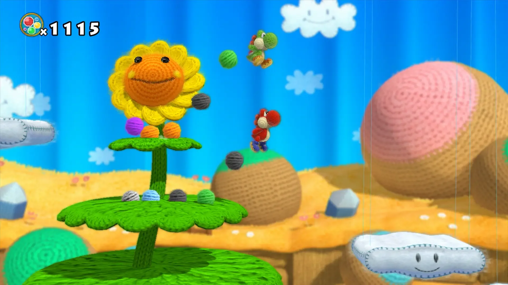 Captura de pantalla - Yoshi's Woolly World