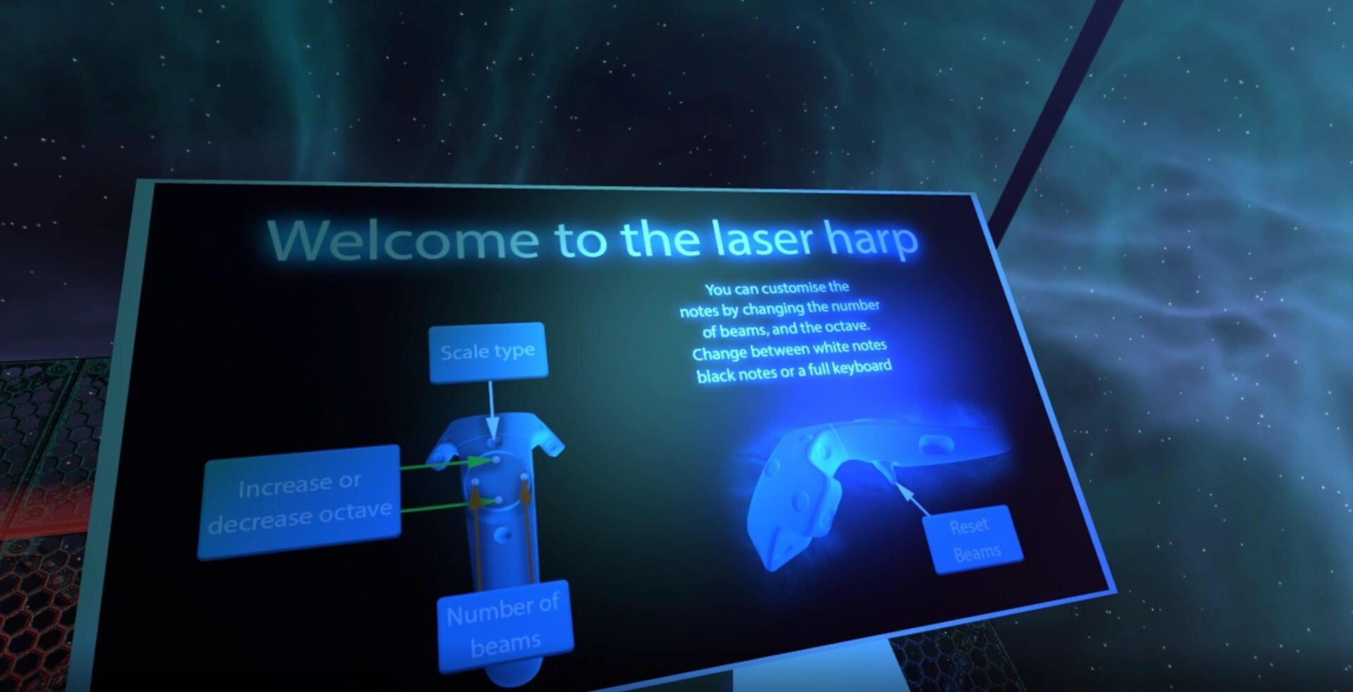 VR Laser Harp - Screenshot