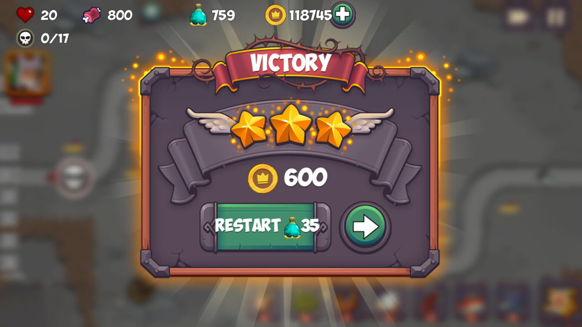 Tower Defense - Fantasy Tower Game - Screenshot